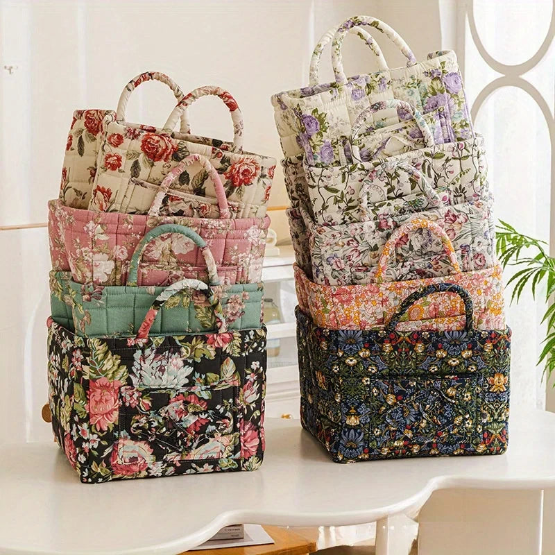 Floral Fabric Storage Bins