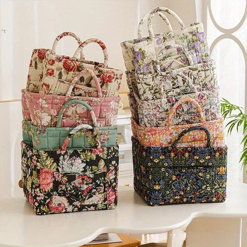 Floral Fabric Storage Bins