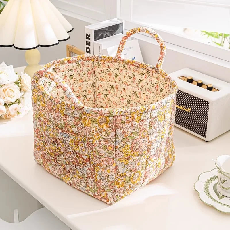 Floral Fabric Storage Bins